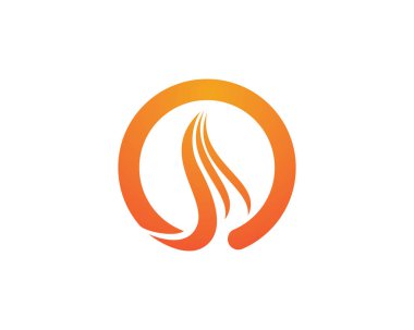 Doğa logosunu ve sembol şablonlarını ateşle