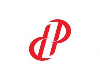 İş kurumsal harf P logo tasarlamak vektör