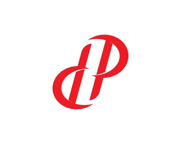 Üzleti vállalati P betű logo design vektor — Stock Vector
