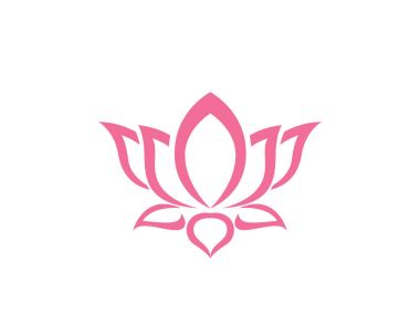 Vektör - Lotus çiçek işareti sağlık, Spa ve Yoga için. Vektör çizim