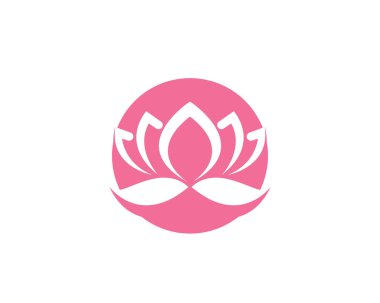 Vektör - Lotus çiçek işareti sağlık, Spa ve Yoga için. Vektör çizim