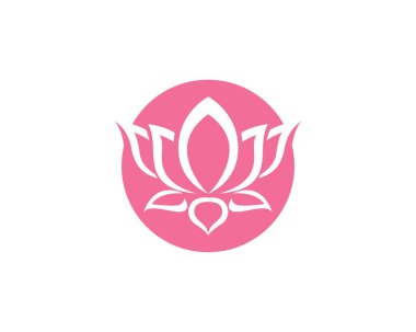 Vektör - Lotus çiçek işareti sağlık, Spa ve Yoga için. Vektör çizim