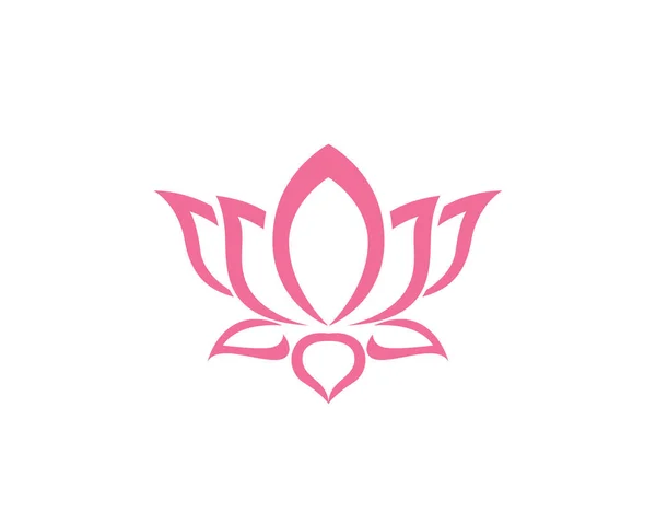 Vektor - Lotus Flower Sign for Wellness, Spa and Yoga (dalam bahasa Inggris). Ilustrasi Vektor - Stok Vektor