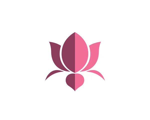 Vektor - Lotus Flower tecken för Wellness, Spa och Yoga. Vektorillustration — Stock vektor