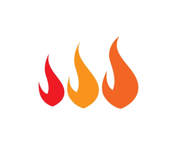 불꽃 자연 로고와 기호 템플릿 — 스톡 벡터