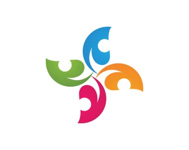 Vektör yeşil doğa logosu ve sembol bırakıyor