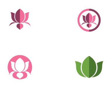 Vektör - Lotus çiçek işareti sağlık, Spa ve Yoga için. Vektör çizim