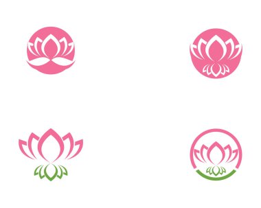 Vektör - Lotus çiçek işareti sağlık, Spa ve Yoga için. Vektör çizim