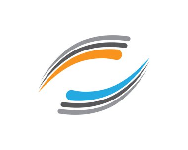 İş finans logosu - vektör konsepti çizimi