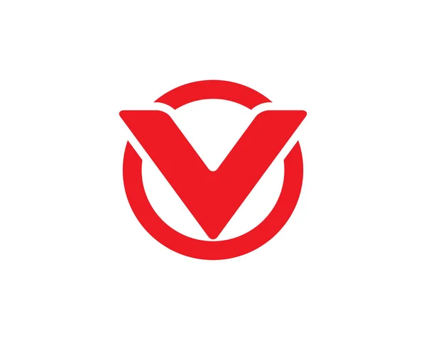 V lettera logo business modello icona vettoriale — Vettoriale Stock