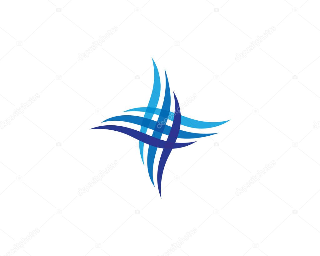 X Letter Logo Template vector icon design
