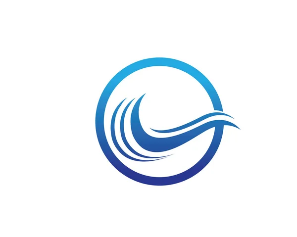 Olas logotipo de la playa y símbolos — Vector de stock
