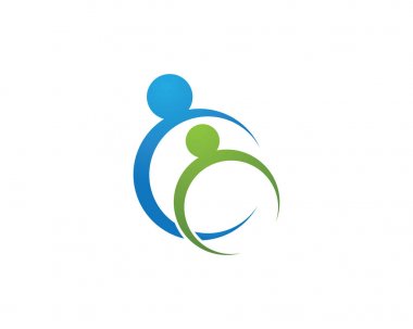 İnsanlar başarıyı önemser sağlık logosu simgeleri