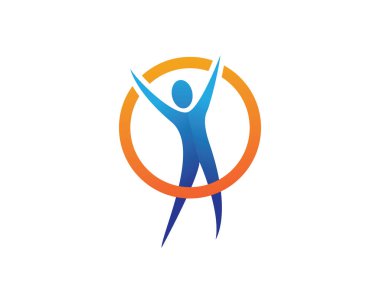 İnsanlar başarıyı önemser sağlık logosu simgeleri