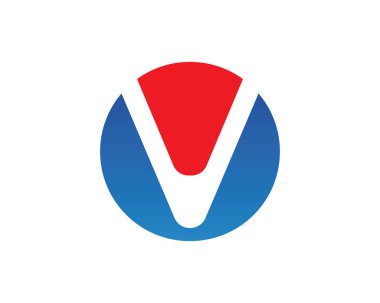 V Harfi Logo İş Şablonu Vektör Simgesi Simgesi