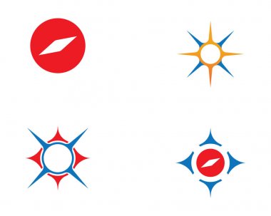 Vektör - Pusula işaretleri ve simgeler logosu