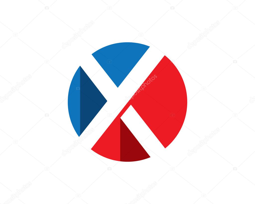 X Letter Logo Template vector icon design