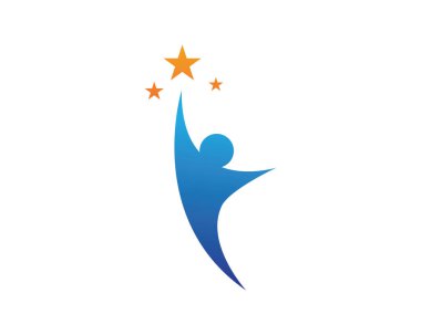 İnsanlar başarıyı önemser sağlık logosu simgeleri