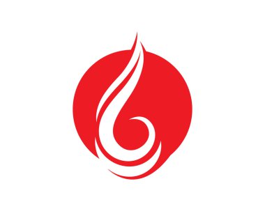 Doğa logosunu ve sembol şablonlarını ateşle