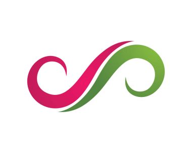 Sonsuzluk logosu ve sembol şablonu