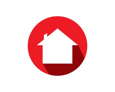 Emlak ve ev binaları logo simgeleri şablonu