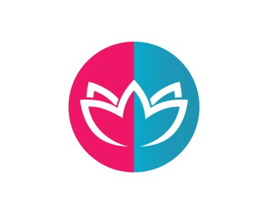 Sağlık, Spa ve Yoga için Lotus çiçek işareti. Vektör çizim