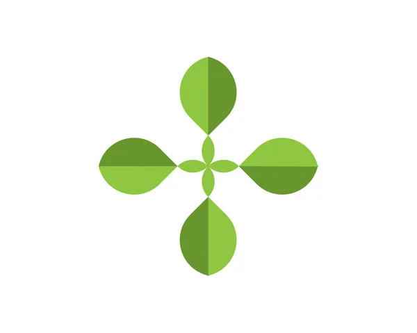 Vektor lämnar grön natur logotyp och symbol — Stock vektor