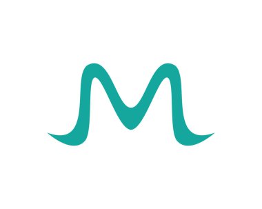M harfi vektör simgeleri böyle logolar