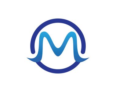 M harfi vektör simgeleri böyle logolar