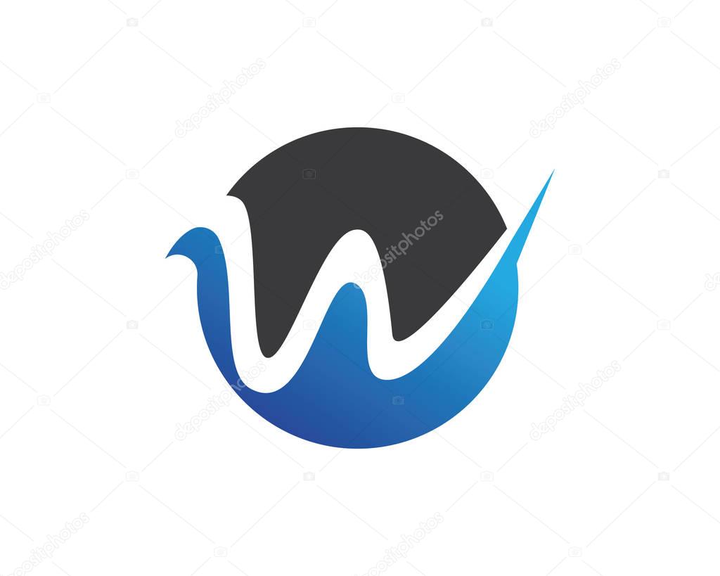 Letter w vector icons such logos