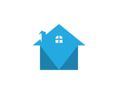 Emlak ve ev binaları logo simgeleri şablonu