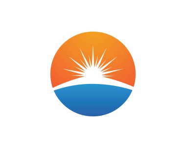 Vektör - Güneş patlaması yıldız simgesi