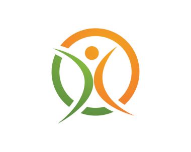İnsanlar başarıyı önemser sağlık logosu simgeleri