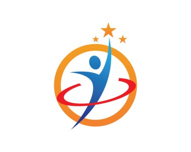 İnsanlar başarıyı önemser sağlık logosu simgeleri