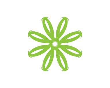 Yeşil doğa logosu ve sembolü bırakıyor