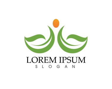 Yeşil doğa logosu ve sembolü bırakıyor