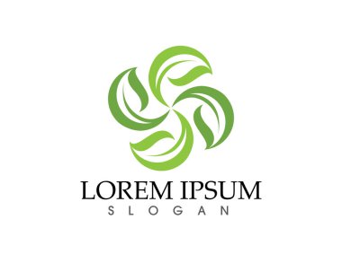 Yeşil doğa logosu ve sembolü bırakıyor