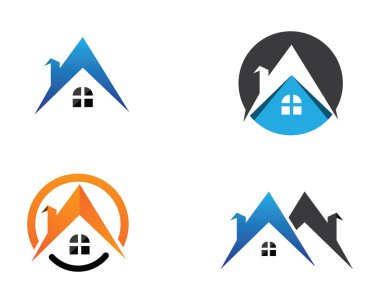ev binaları logo simgeleri şablonu