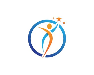 insanlar bakım başarı sağlık yaşam logo şablonu simgeler topluluk insanlar bakım logo ve sembolleri şablonu