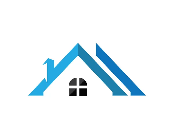 Šablona loga domovských budov — Stockový vektor