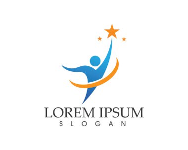 insanlar bakım başarı sağlık yaşam logo şablonu simgeler topluluk insanlar bakım logo ve sembolleri şablonu