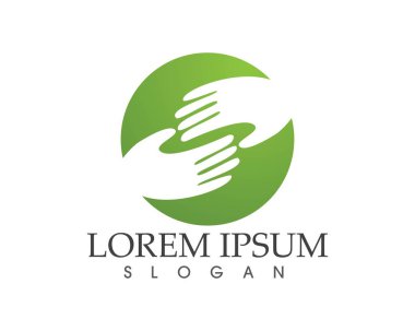 El yardım logo ve simgeleri stilize