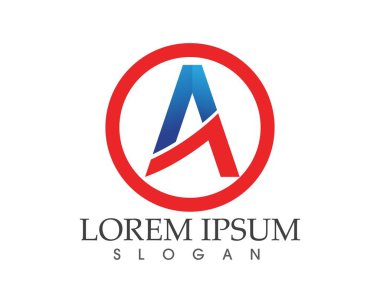 Bir Harf Logosu İş Şablonu Vektör simgesi