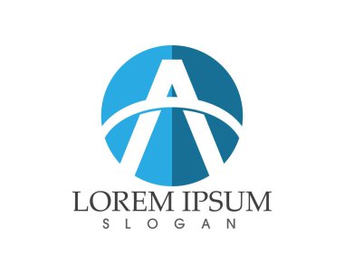 Bir Harf Logosu İş Şablonu Vektör simgesi