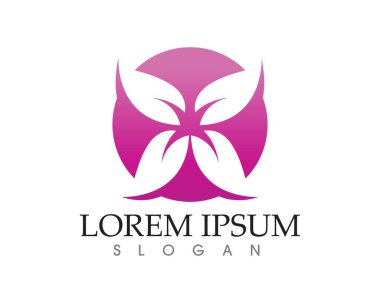 Vektör yaprak yeşil doğa logo ve sembolü