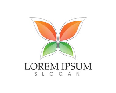 Vektör yaprak yeşil doğa logo ve sembol şablonu