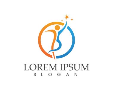 Sağlık başarısı insanlar logoyu ve sembolleri önemser