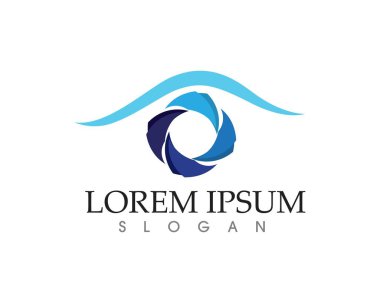 Göz bakımı logo ve sembolleri şablon vektör simgeler ap