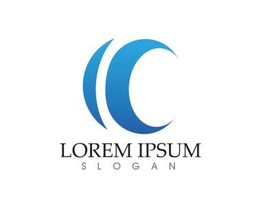 Mektup C Logo şablonu tasarlamak vektör simgeler app