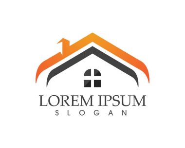 Ev ve Binalar logo simgeler şablon app vektör